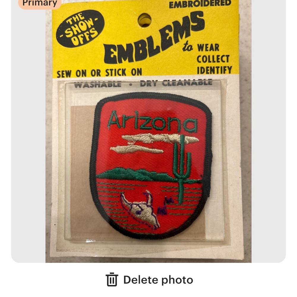 Emblems Embroidered Patch 'The Show Offs' vintage 70s Arizona